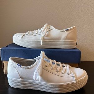 Meds Triple Kick Leather White